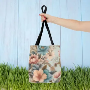 Vintage Flowers Pattern Tote Bag for Everyday Style