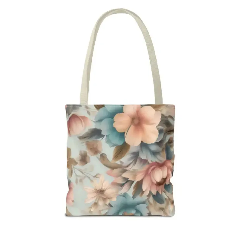 Vintage Flowers Pattern Tote Bag for Everyday Style