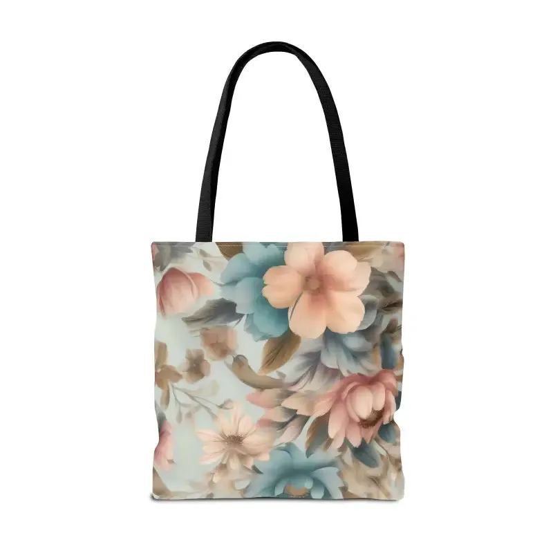 Vintage Flowers Pattern Tote Bag for Everyday Style