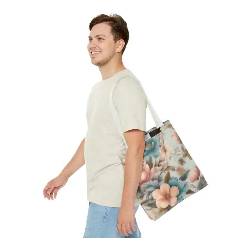 Vintage Flowers Pattern Tote Bag for Everyday Style