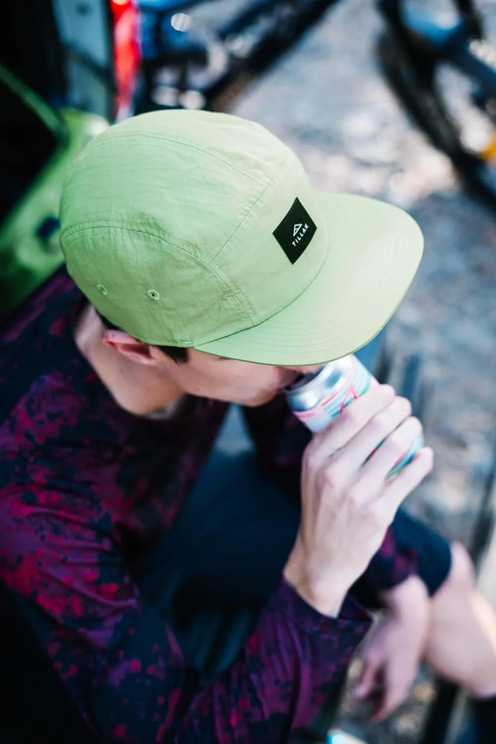 Wallowa Camp Hat, Lightweight Nylon 5 Panel Cap with Snap Closure