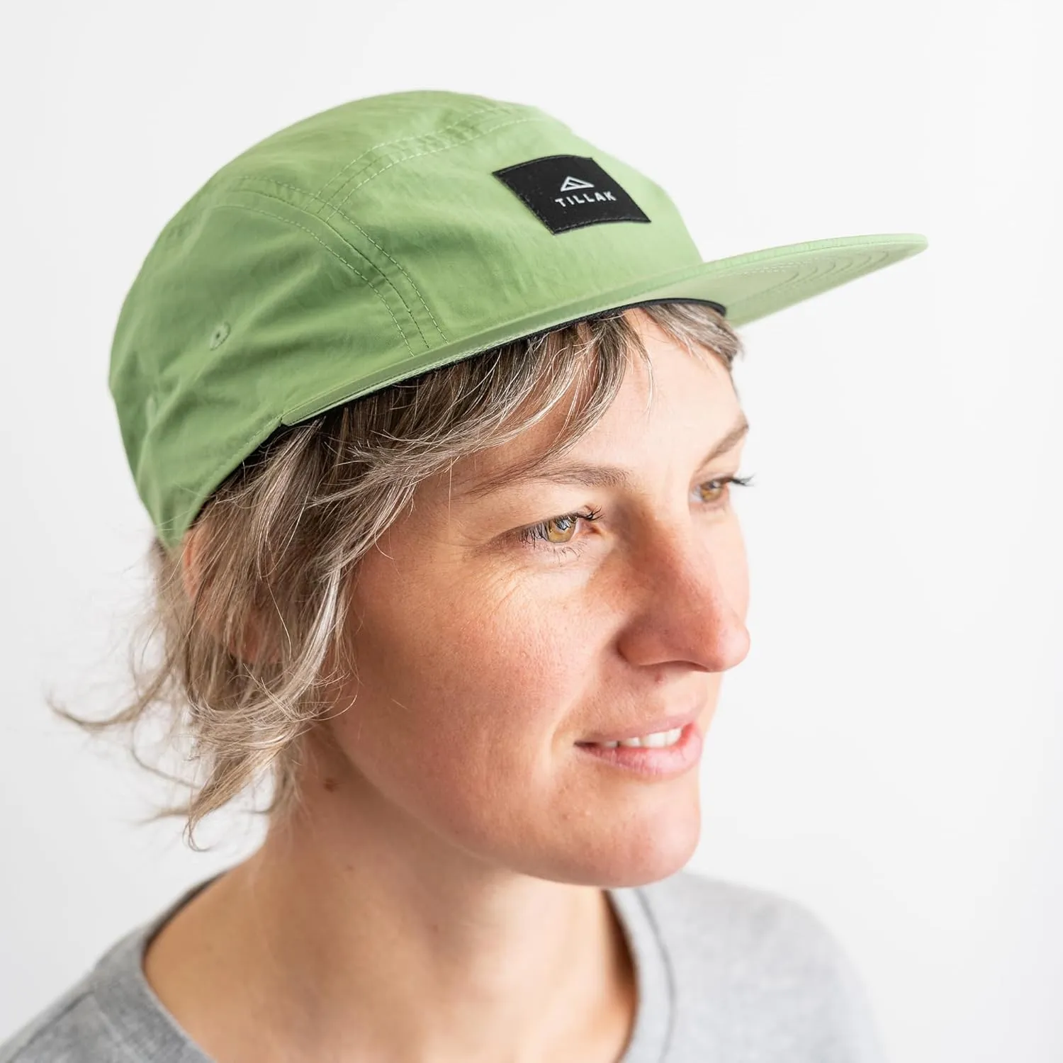 Wallowa Camp Hat, Lightweight Nylon 5 Panel Cap with Snap Closure