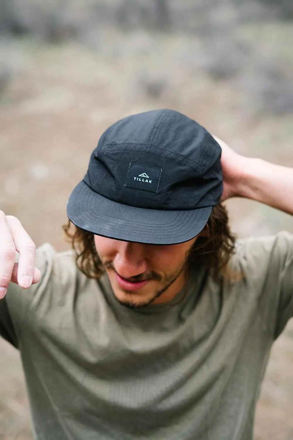 Wallowa Camp Hat, Lightweight Nylon 5 Panel Cap with Snap Closure