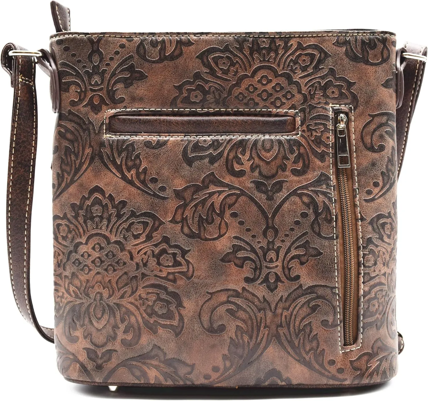 Western Cowgirl Fashion Style Leather Fringe Crossbody Handbags Women Purse Country Everyday Shoulder Bag