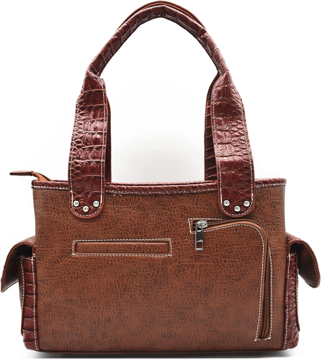 Western Style Cowgirl Woven Fringe Crocodile Gorgeous Purse Conchos Tote Country Women Handbag Shoulder Bags Wallet Set