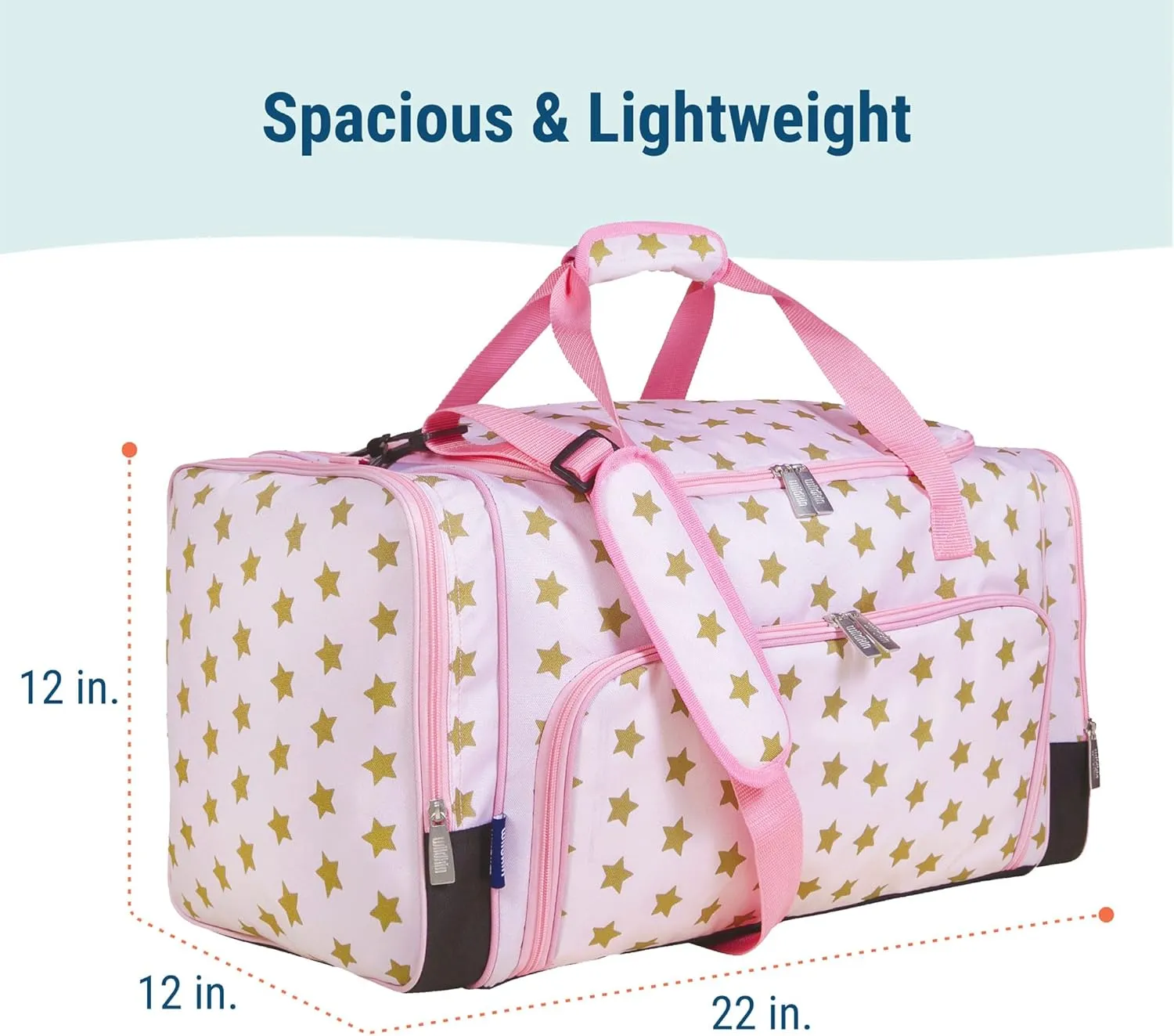 Wildkin Kids Weekender Duffel Bag – Carry-On Size for School, Travel, & Sleepovers