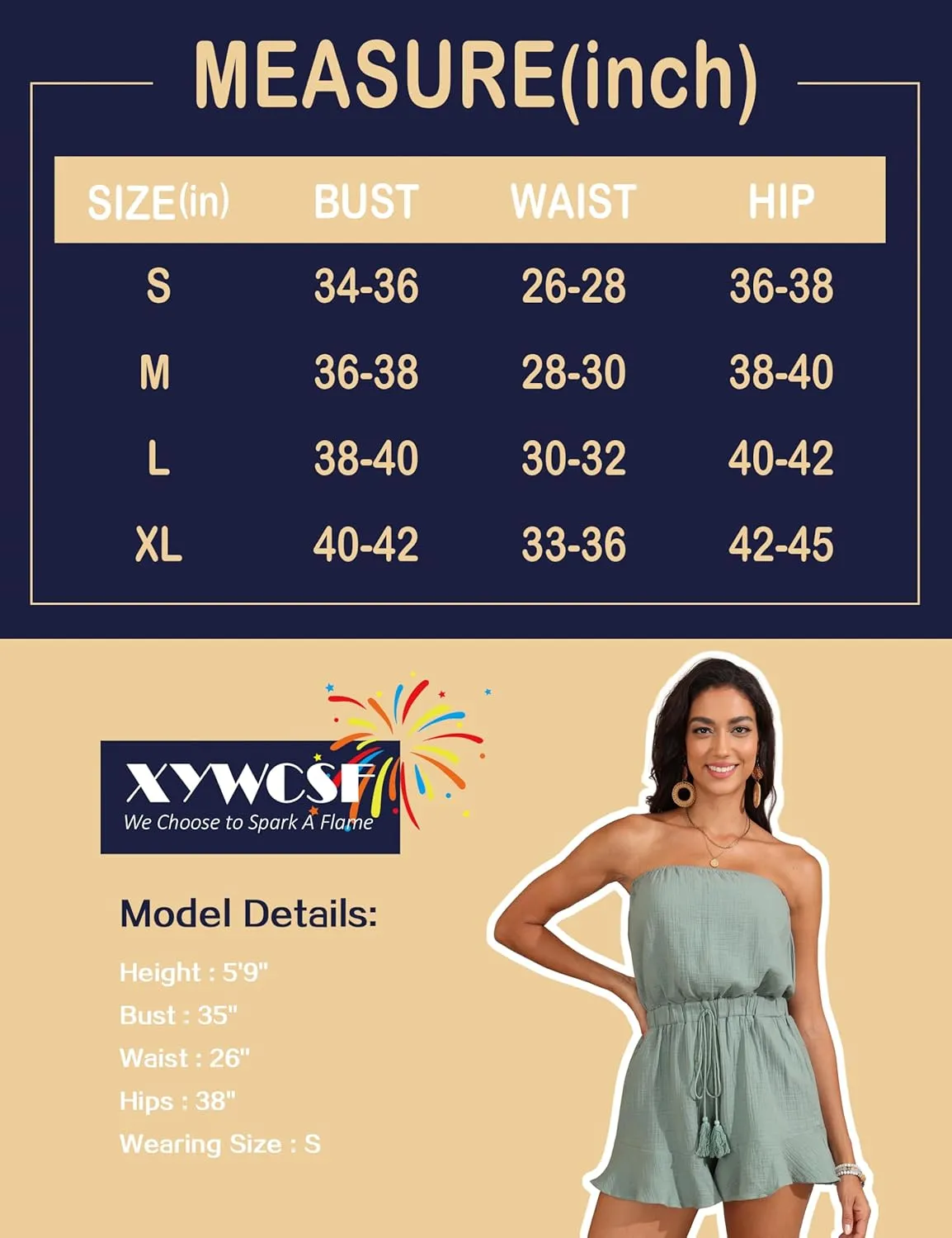 Women Cute Summer Rompers Dress Boho Short Jumpsuits Strapless Beach Vacation Outfits Resort Wear