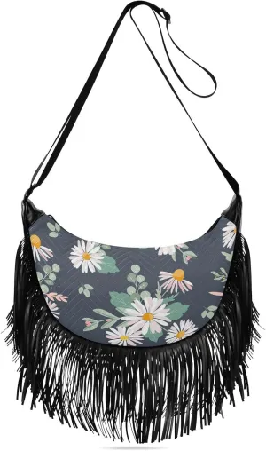 Women Fringe Tassel Cross Body Bag Leisure Shoulder Bag
