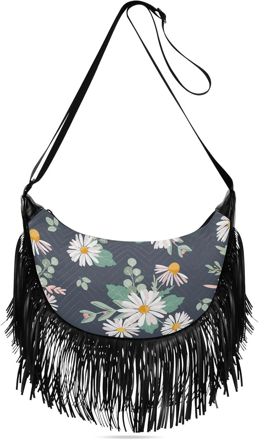 Women Fringe Tassel Cross Body Bag Leisure Shoulder Bag