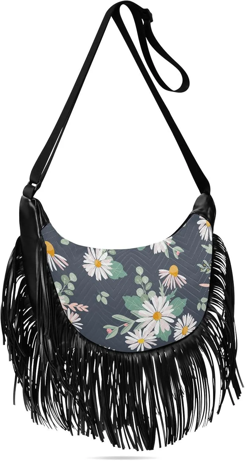 Women Fringe Tassel Cross Body Bag Leisure Shoulder Bag
