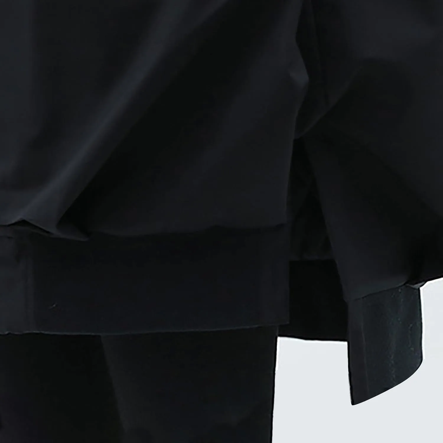 Women Long Rain Jacket Waterproof Lightweight Hooded Raincoat Windbreaker Coat Side Slits High-Low Hem Outdoor Coats