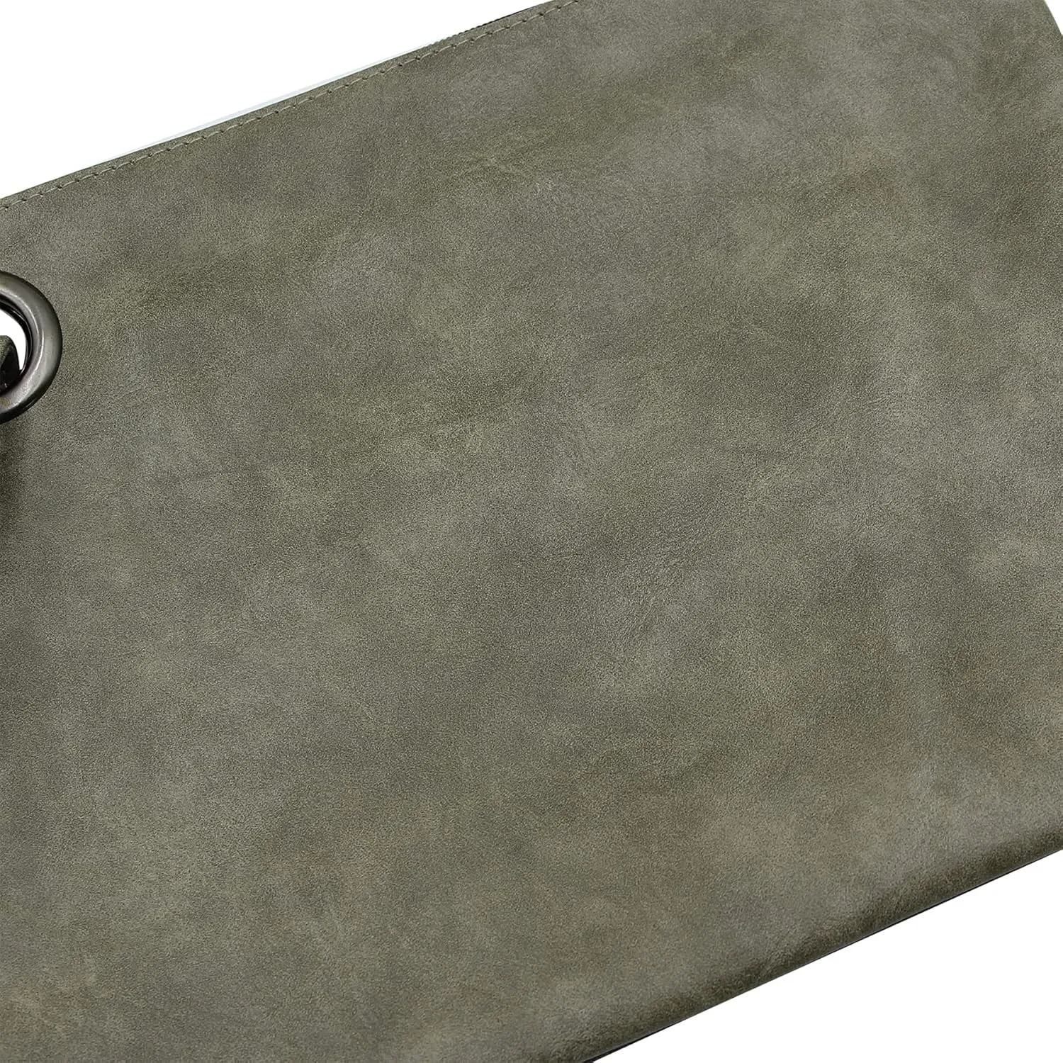 Women Oversized Envelope Handbag Soft Leather Clutch Evening Bag Purse with Wrist Strap