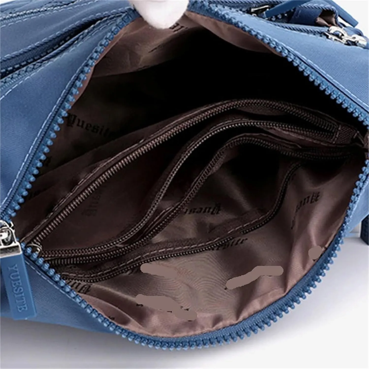 Women Shoulder Crossbody Bag for Women Waterproof Solid Color Black Pink Casual Nylon Ladies Handbag Messenger Bag