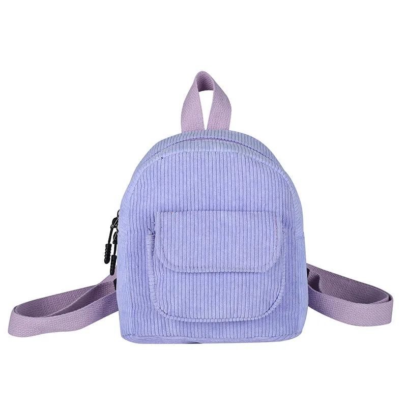 Women's Corduroy Trendy Cool Style University Backpacks