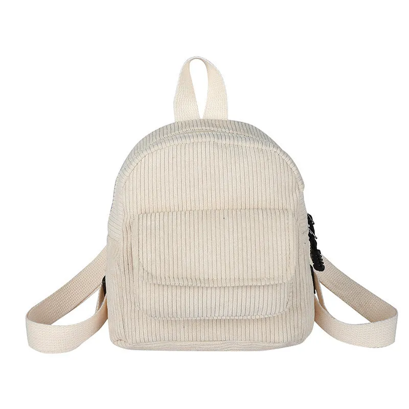 Women's Corduroy Trendy Cool Style University Backpacks