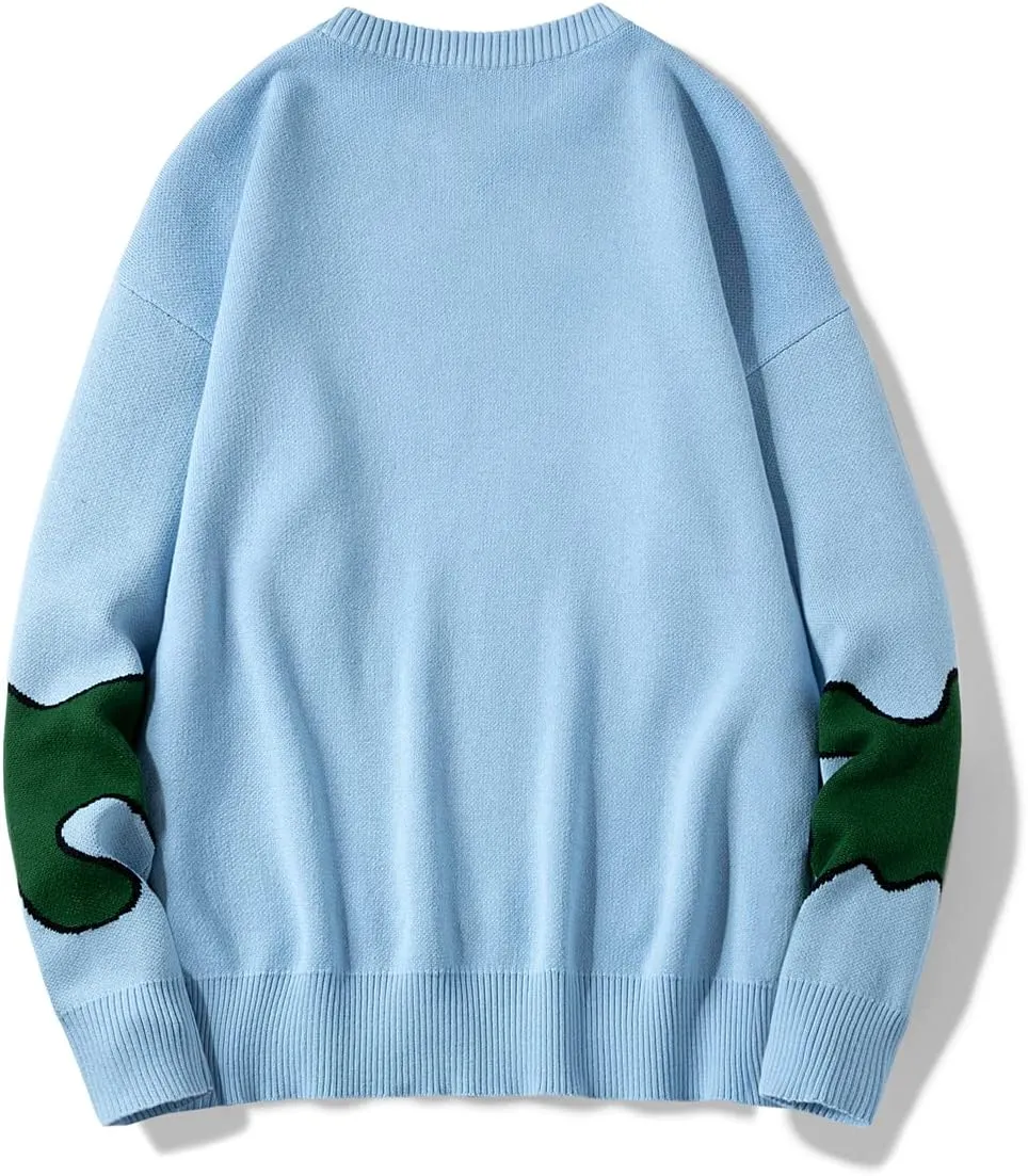 Women's Cotton Anime Sweaters Long Sleeve Oversized Pullovers for Women Cartoon Cute Aesthetic Jumpers