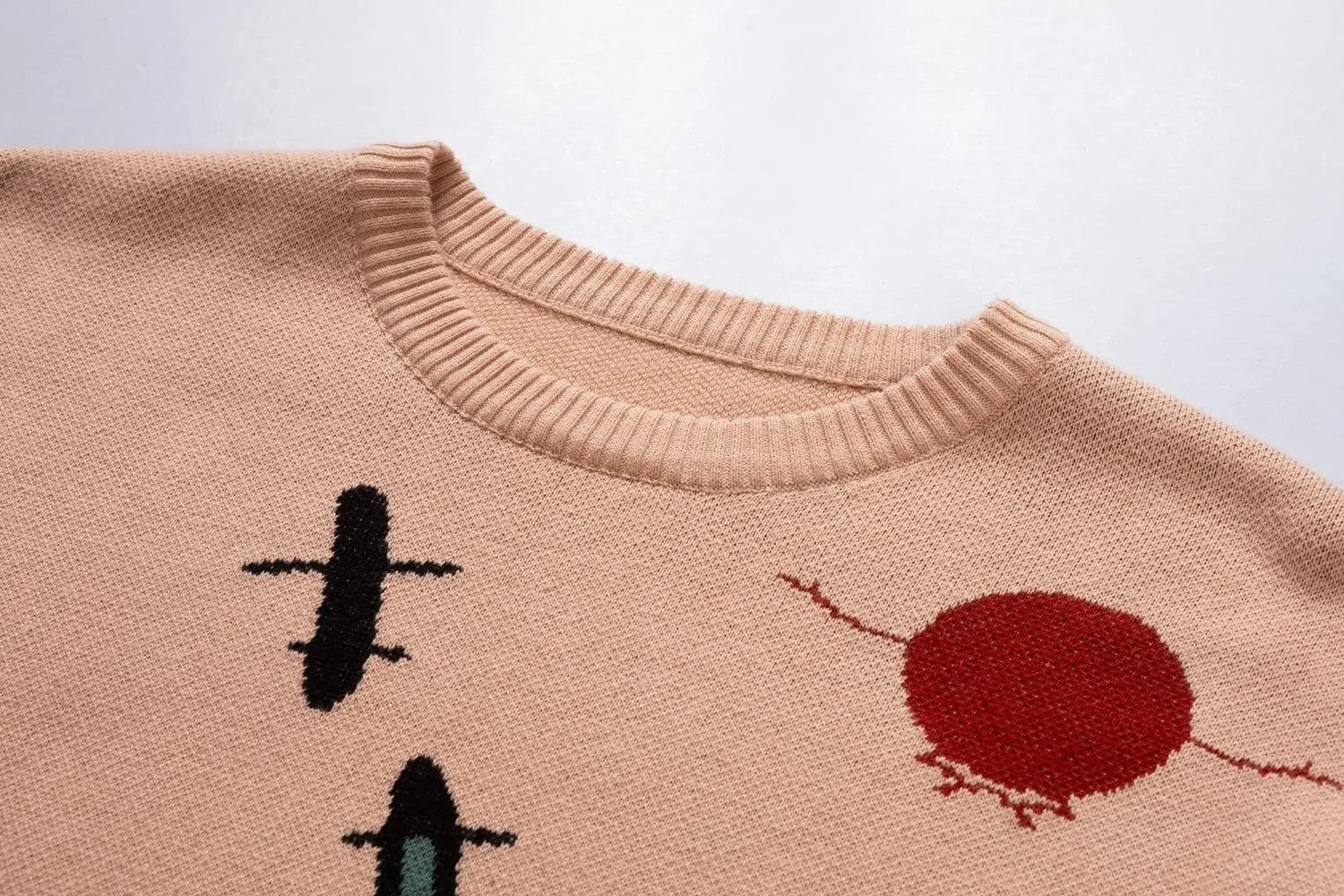 Women's Cotton Anime Sweaters Long Sleeve Oversized Pullovers for Women Cartoon Cute Aesthetic Jumpers