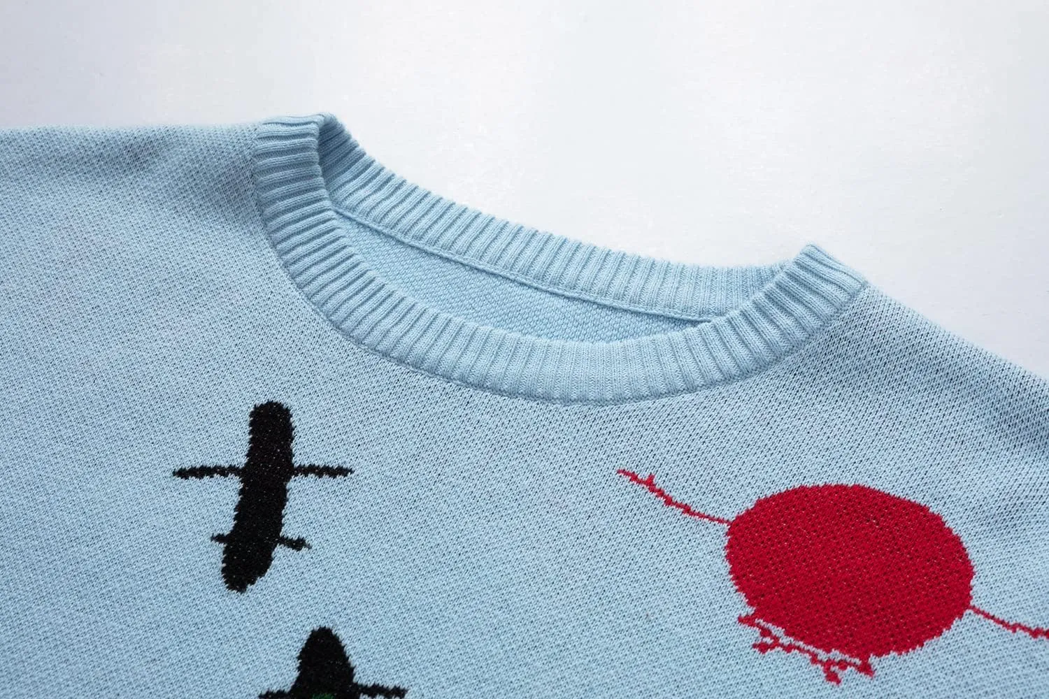 Women's Cotton Anime Sweaters Long Sleeve Oversized Pullovers for Women Cartoon Cute Aesthetic Jumpers