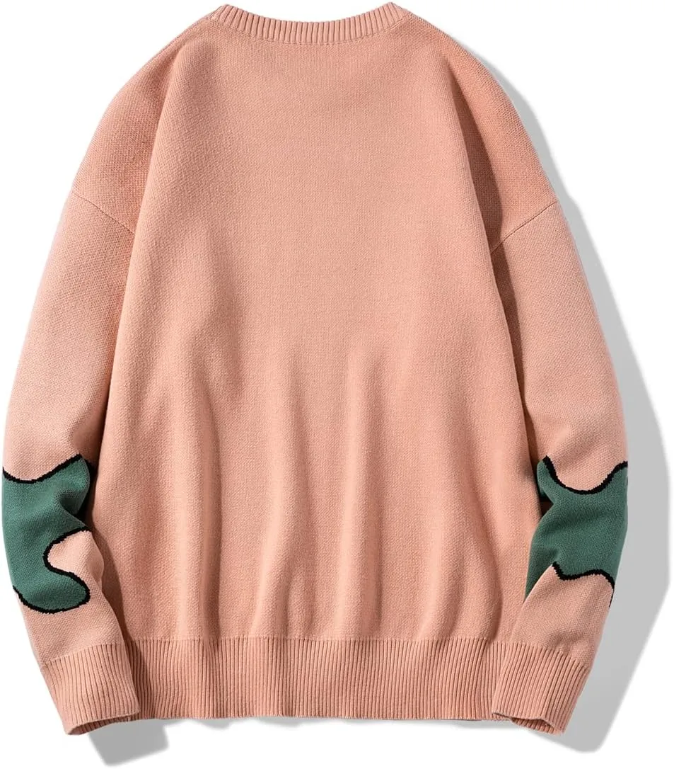 Women's Cotton Anime Sweaters Long Sleeve Oversized Pullovers for Women Cartoon Cute Aesthetic Jumpers