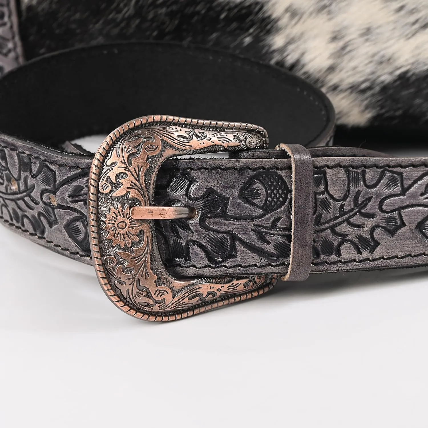 Women’s Cowhide Hairon Leather Crossbody Shoulder Bag with Strap Messenger Style Western Fringe Leather Sling Bag