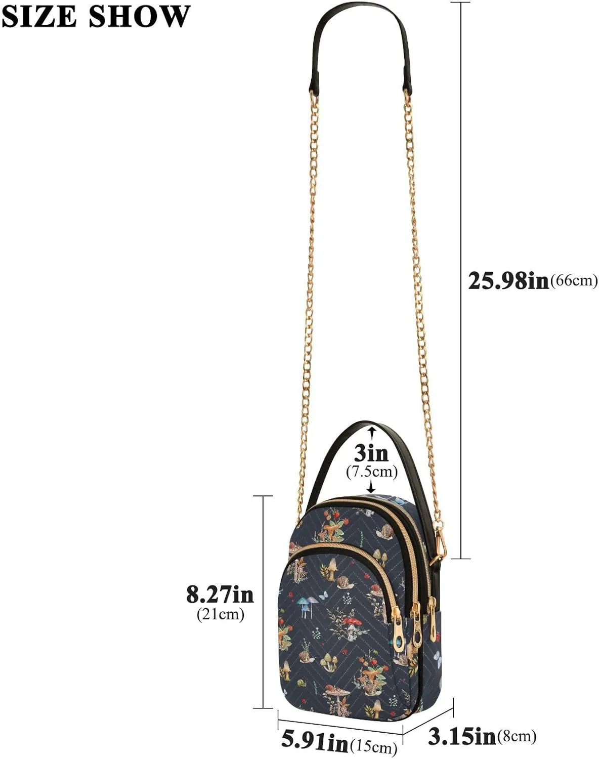 Women's Crossbody Handbags with Zipper Casual Leather Small Travel Purses Crossbody Bags for Ladies