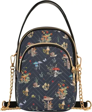 Women's Crossbody Handbags with Zipper Casual Leather Small Travel Purses Crossbody Bags for Ladies