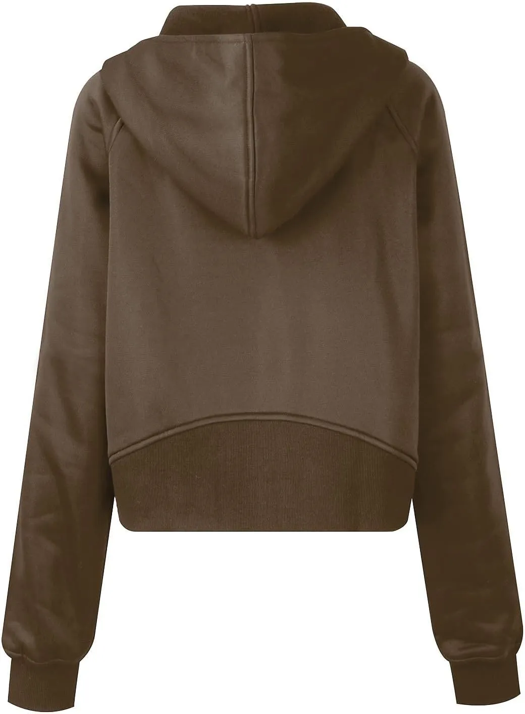 Women's Fashion Hoodies & Sweatshirts Casual Long Sleeve y2k Clothes Full Zip Up Cropped Hoodie Jacket With Pockets