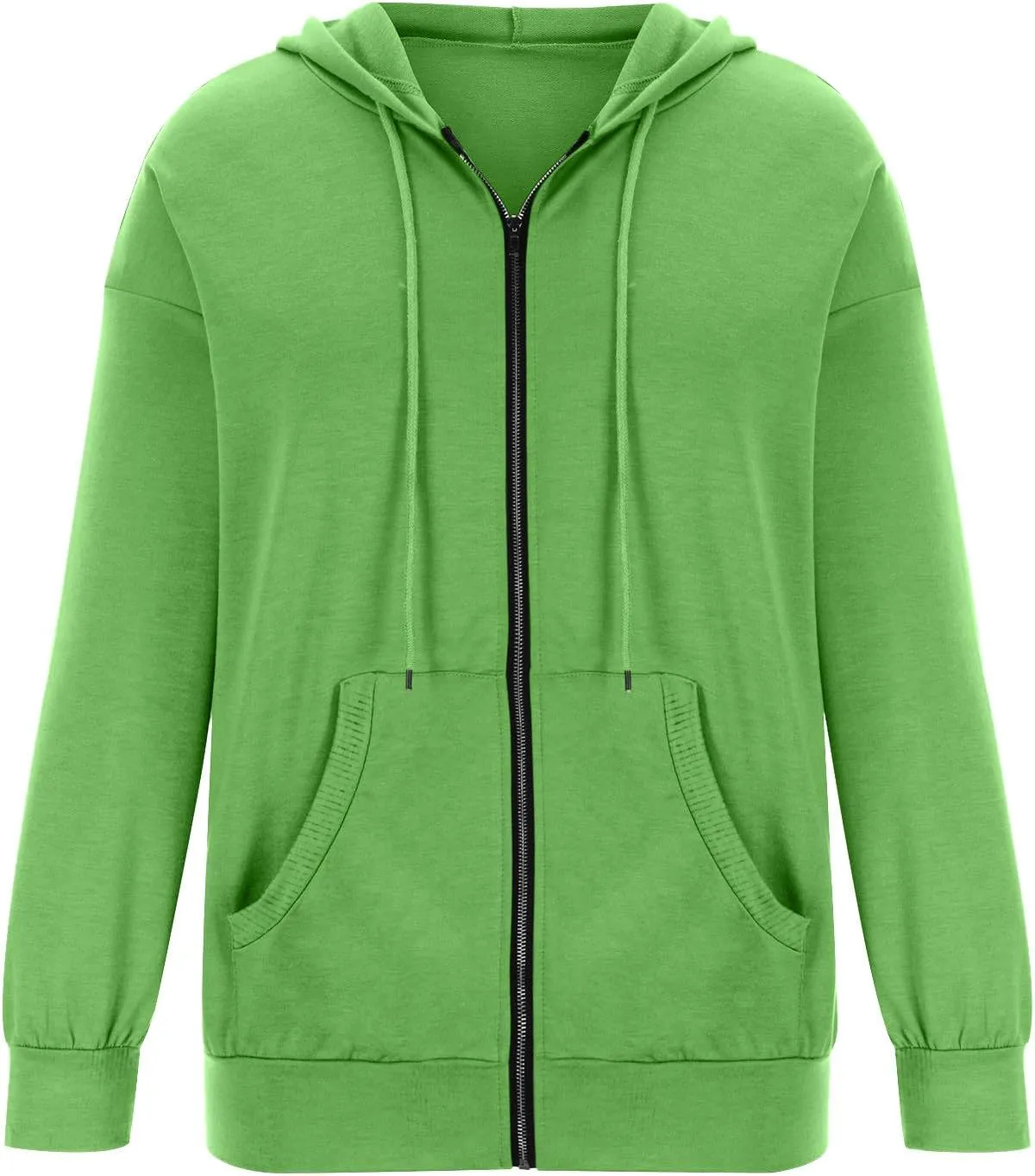 Womens Full Zip Up Hoodie Jacket Long Sleeve Hooded Sweatshirts With Pockets Fall Fashion 2023 Outfits