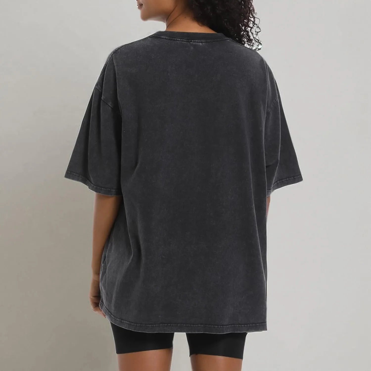 Womens Grunge Oversized Tshirt Shirts Boyfriend Baggy Crewneck Short Sleeve Graphic Tees for Women