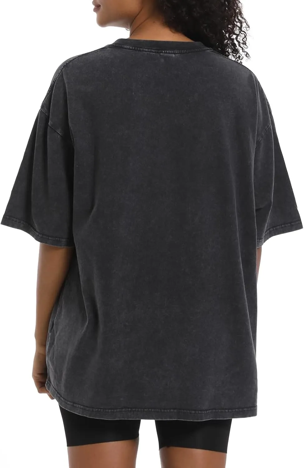 Womens Grunge Oversized Tshirt Shirts Boyfriend Baggy Crewneck Short Sleeve Graphic Tees for Women
