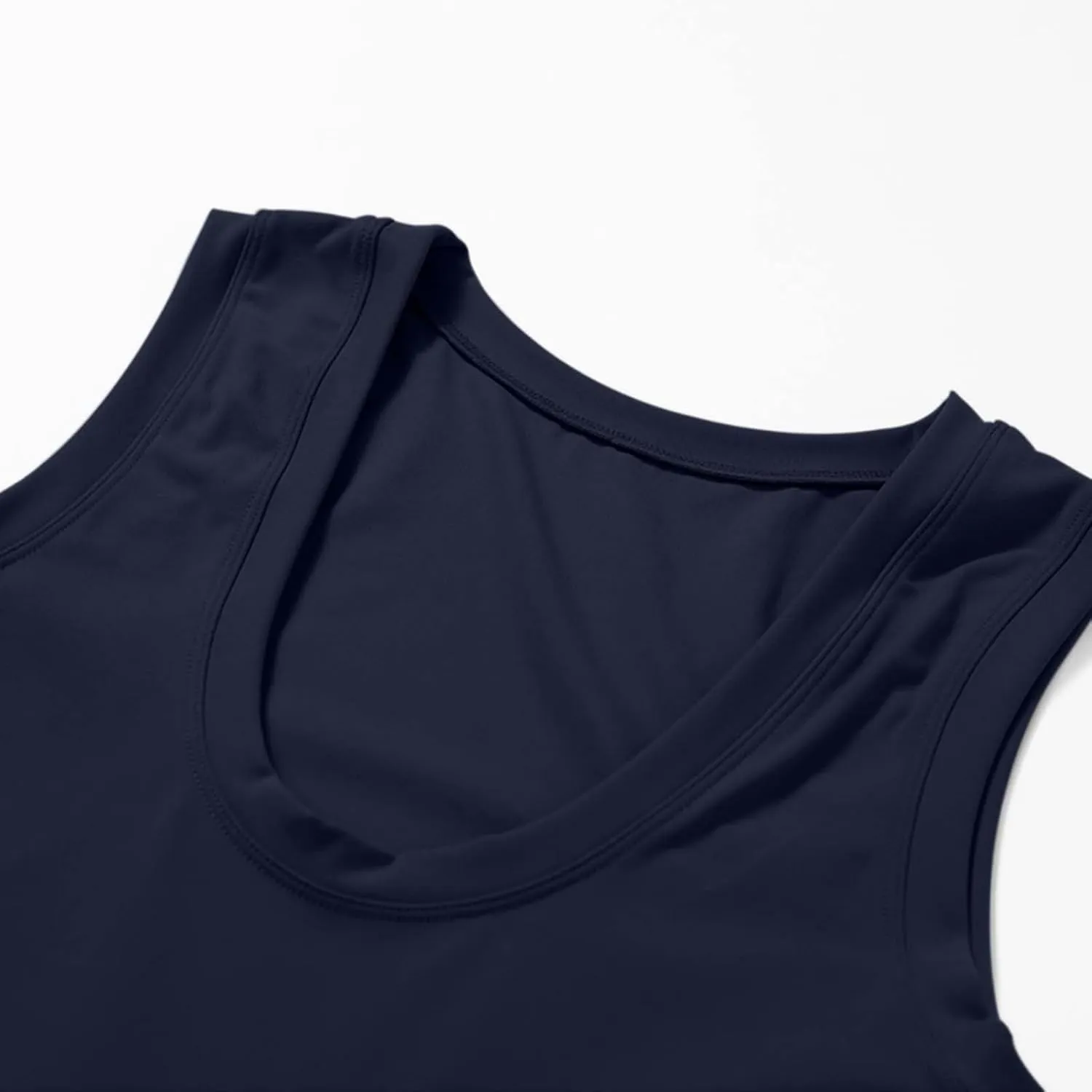 Women’s High Neck Tennis Dress with Built-in Shorts Sleeveless Wrap Skirt Romper Workout Athletic Dress Yoga Golf Casual