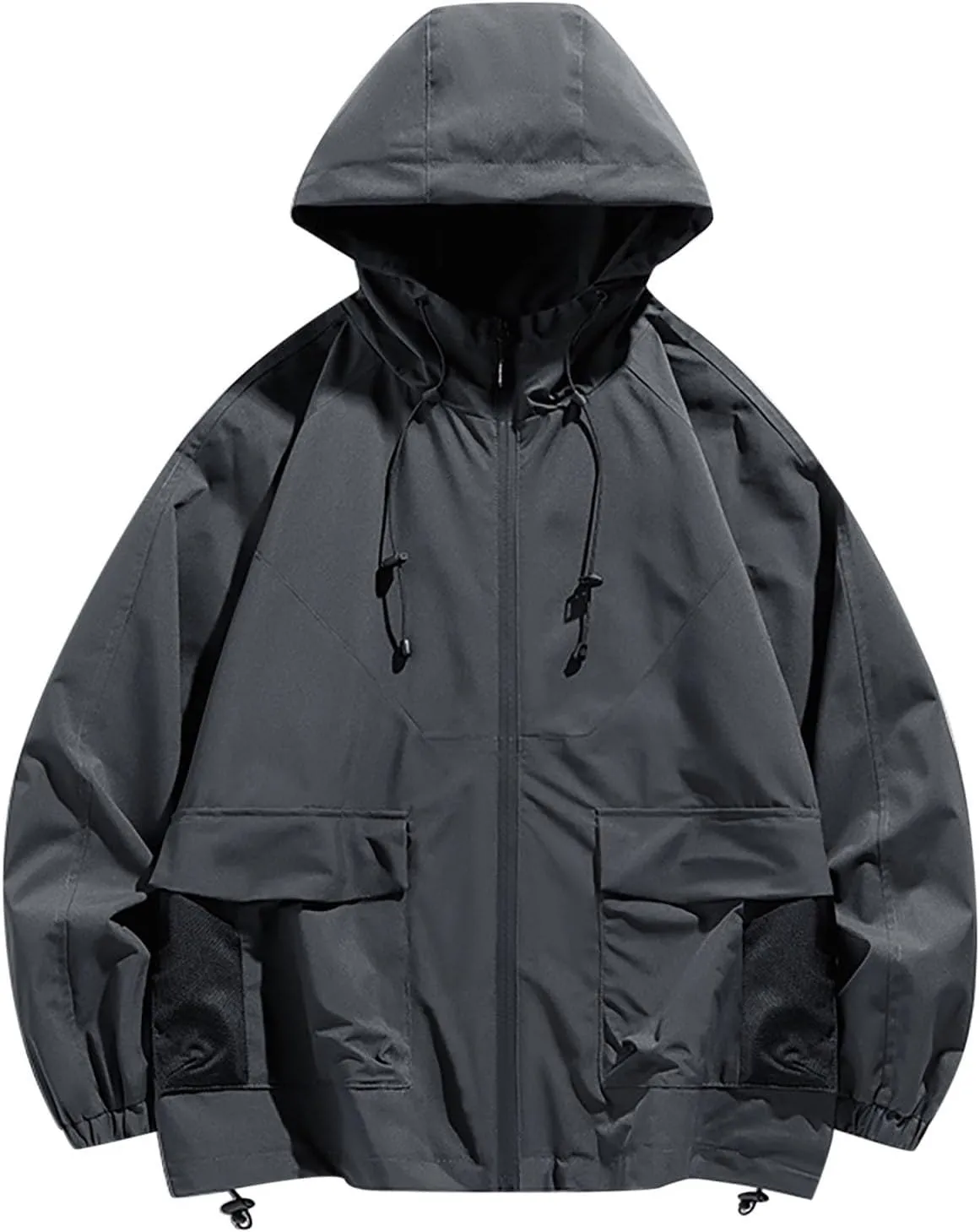 Women's Lightweight Hooded Climbing Outfits Raincoat Waterproof Packable Active Outdoor Rain Jacket With Pockets