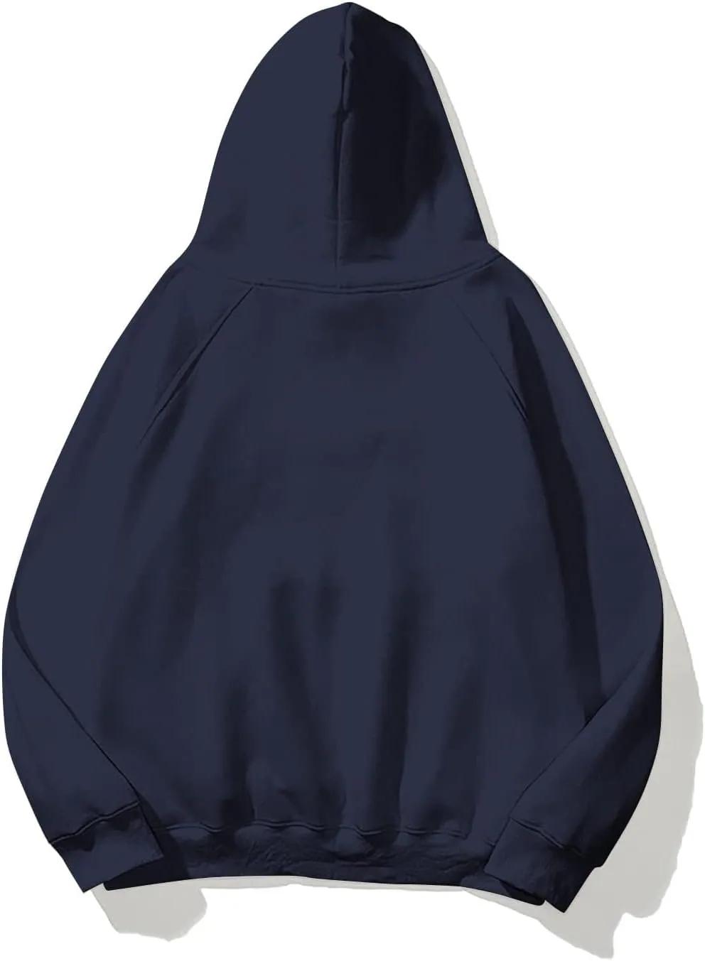 Womens Oversized Hoodies Sweatshirt Basic Solid Long Raglan Sleeves Loose Fleece Hooded Pullover With Kangaroo Pocket