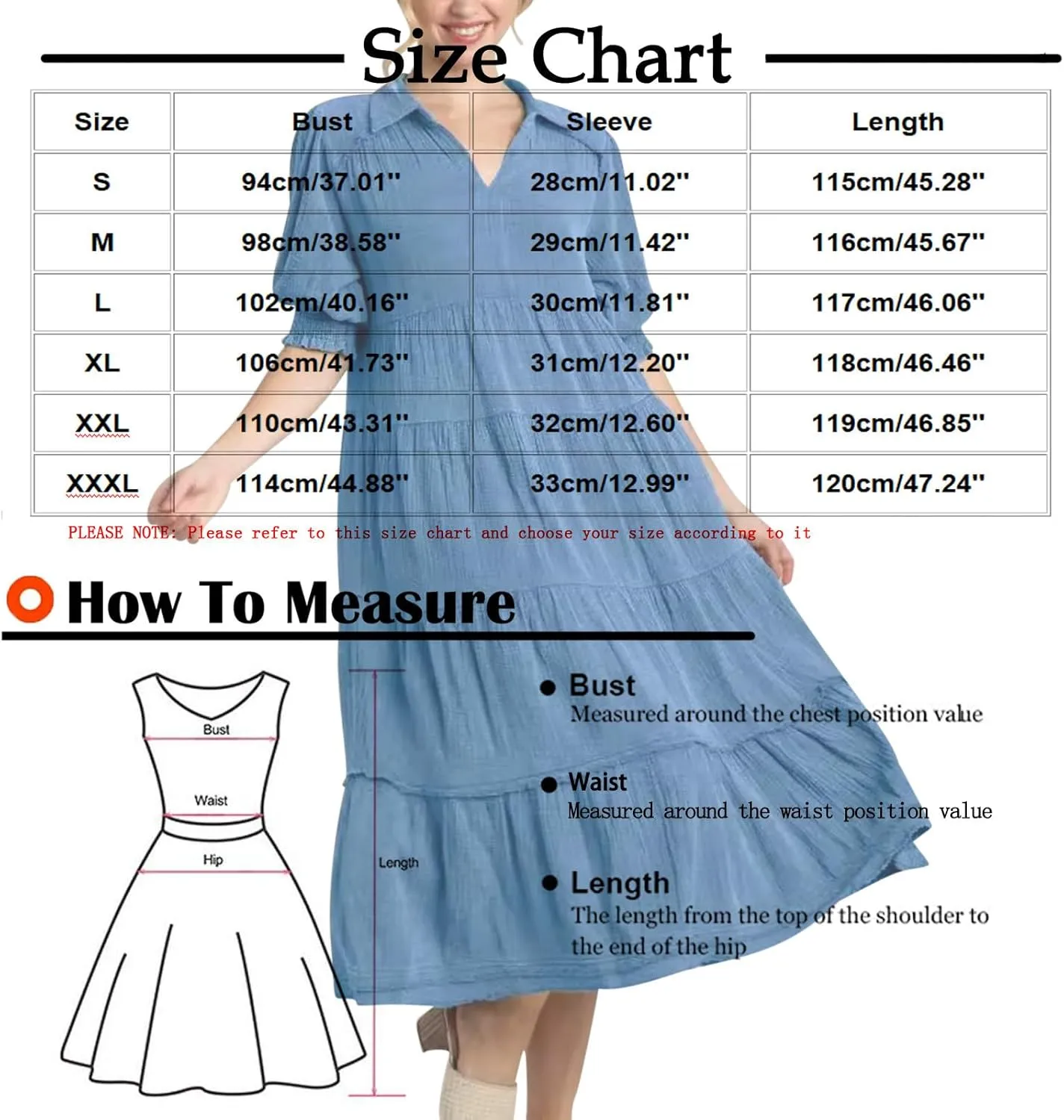Women's Short Puff Sleeve High Waist Maxi Dress, Summer Loose Casual V-Neck Flowy Sundress Smocked Tiered Dresses