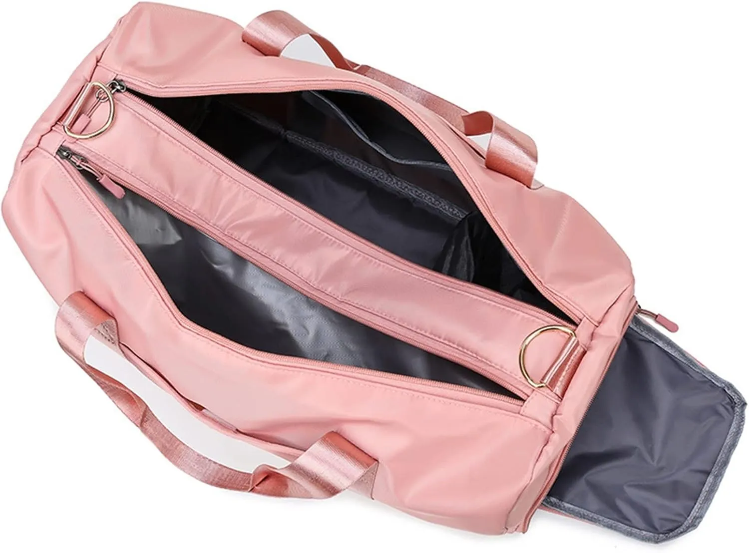 Women's Waterproof Yoga Sports Large Travel Shoulder Gym Fitness Training Large Capacity Tote Bag with Shoe Compartment