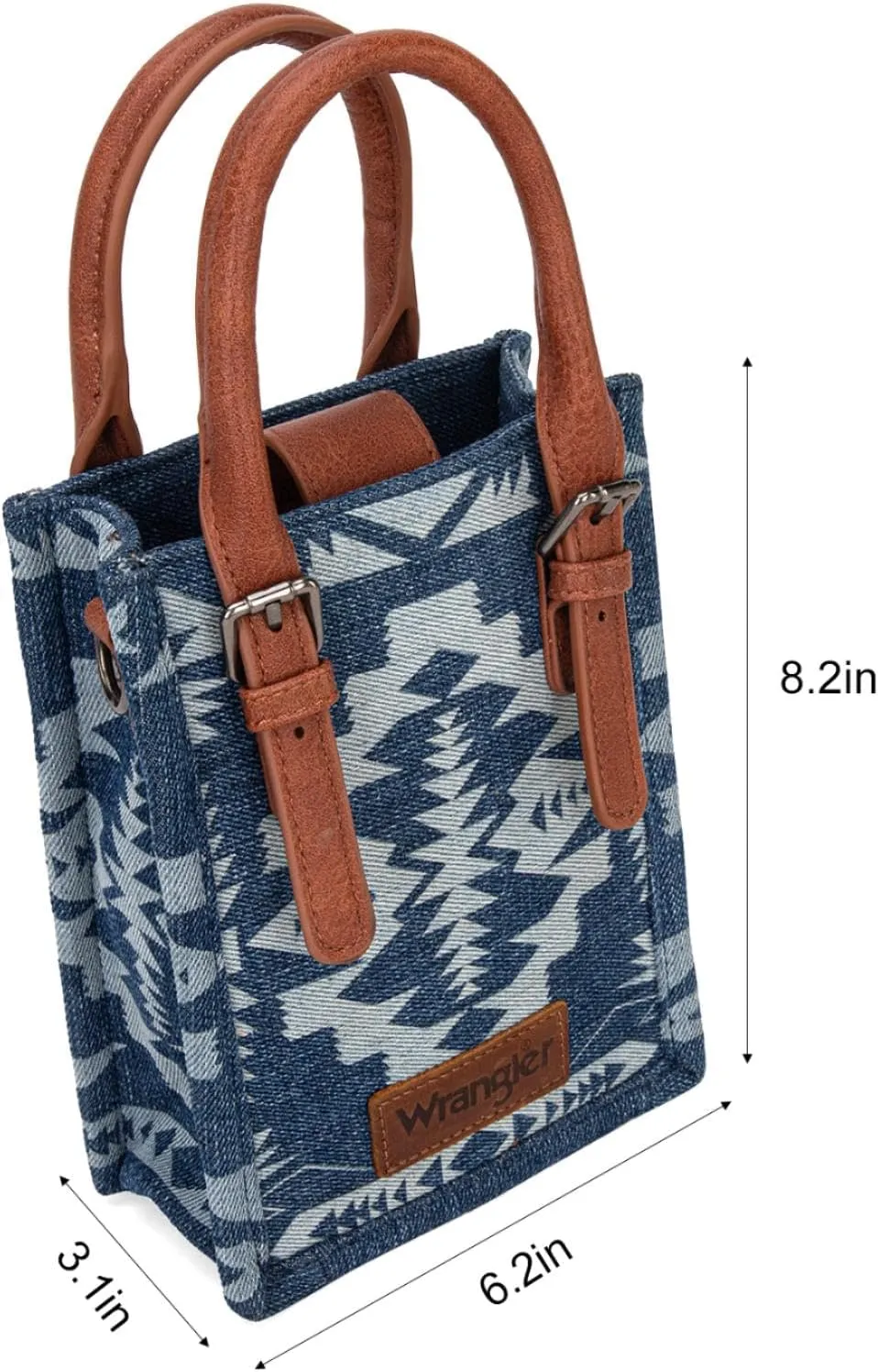 Wrangler Crossbody Bag for Women Top Handle Small Handbag and Aztec Tote Purse