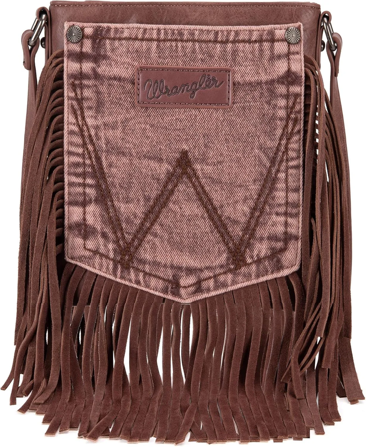 Wrangler Small Doctor Bag for Women Vintage Satchel Bag Western Handbags with Wide Strap