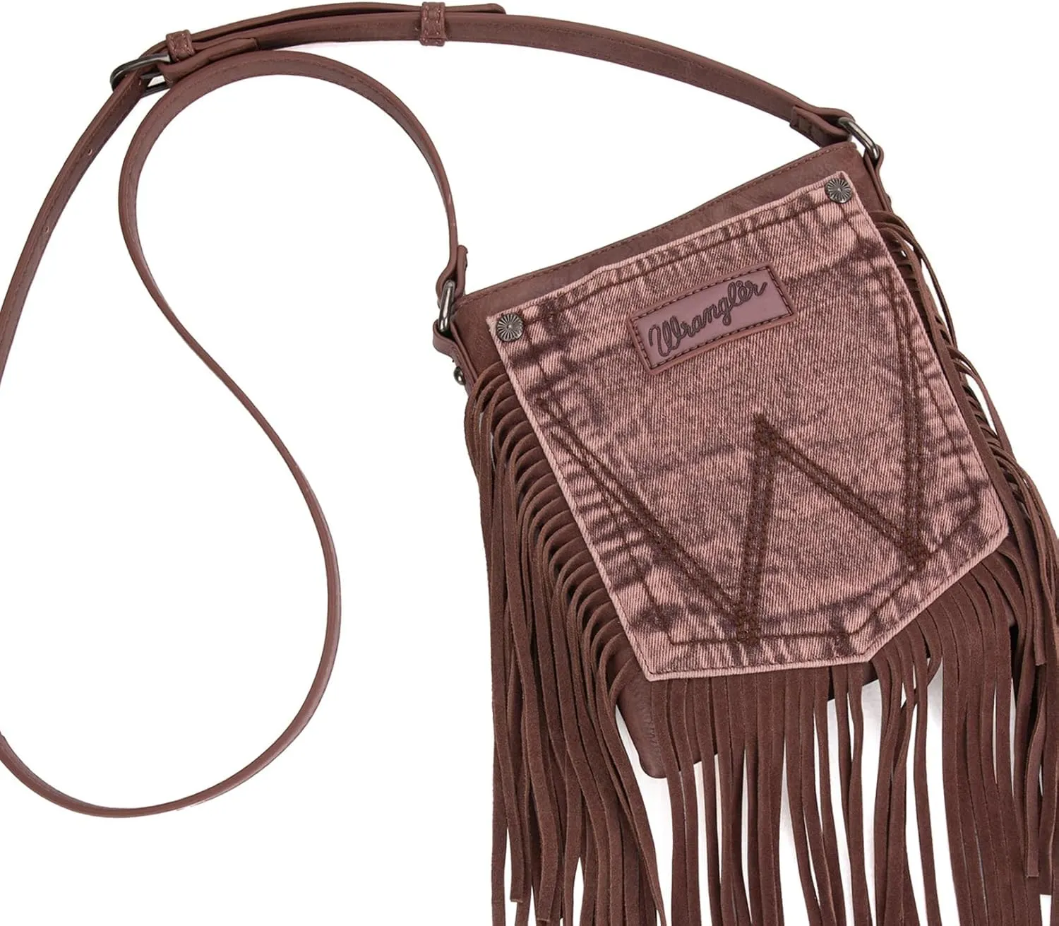 Wrangler Small Doctor Bag for Women Vintage Satchel Bag Western Handbags with Wide Strap