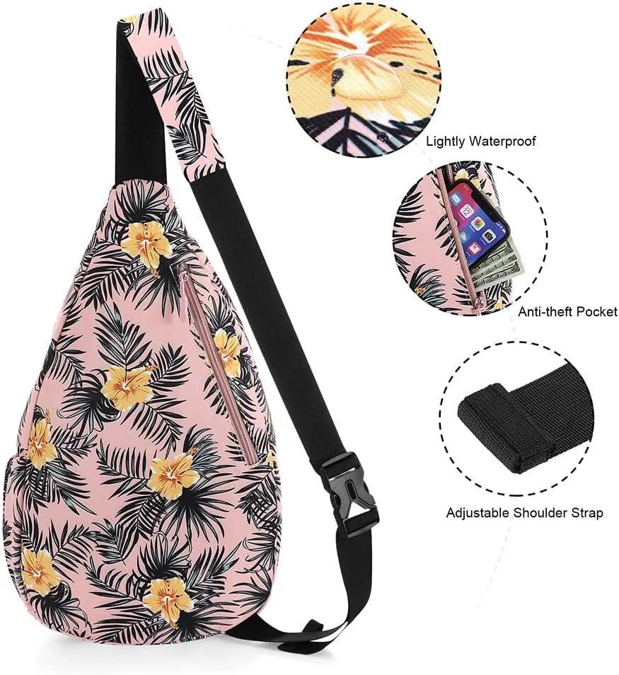 XEYOU Women's Sling Crossbody bag Casual Daypack Outdoor Travel Hiking Backpack for Cycling Walking Dog Hiking