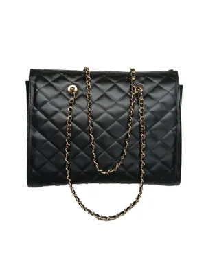 XL DIAMONDS Genuine Leather Shoulder Bag, Quilted Elegant Shopper Bag, Minimalist Office Bag, Iconic Black Shopping Bag, Eternal Fashion Bag (Camel)