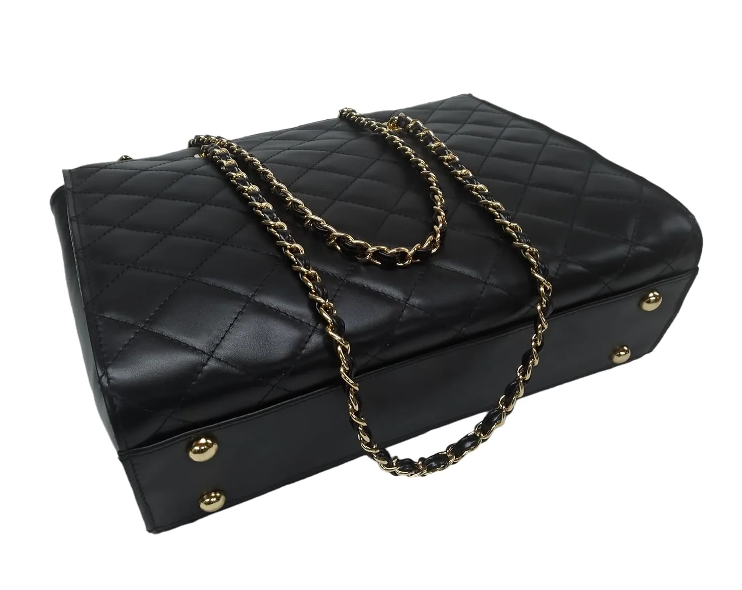 XL DIAMONDS Genuine Leather Shoulder Bag, Quilted Elegant Shopper Bag, Minimalist Office Bag, Iconic Black Shopping Bag, Eternal Fashion Bag (Camel)