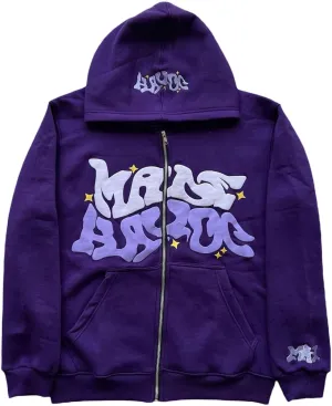 Y2K Hoodie Women Men Zip Up Grunge Aesthetic Hoodies Casual Vintage Oversized Pullover Sweatshirt Harajuku Jacket
