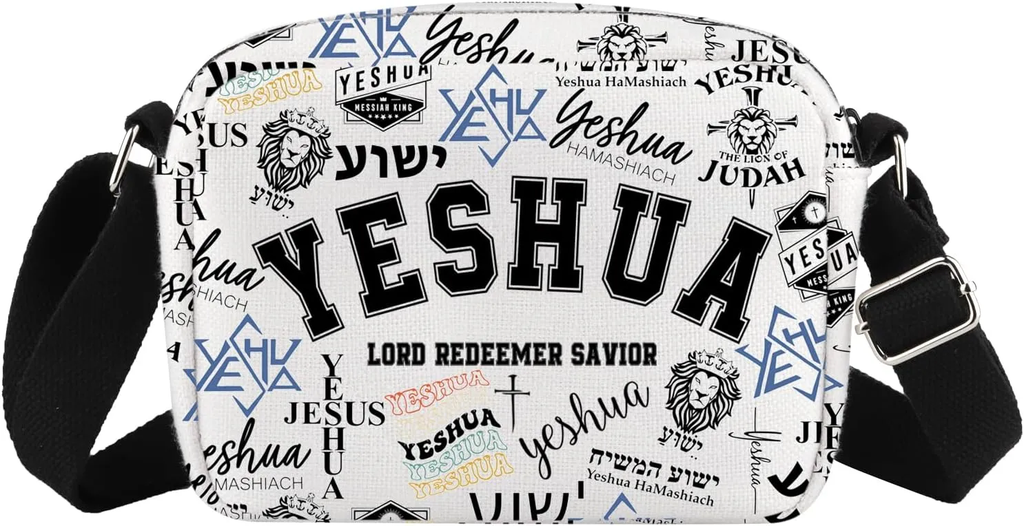 Yeshua Lord Redeemer Savior Gift Christian Gift Bible Verse Gift Faith Church Crossbody Bag