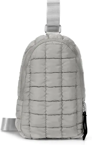 YFGBCX Puffer Quilted Sling Bag Crossbody Purse Women Puffer Fanny Pack Quilted Chest Bag Puffy Daypack Waist Bag