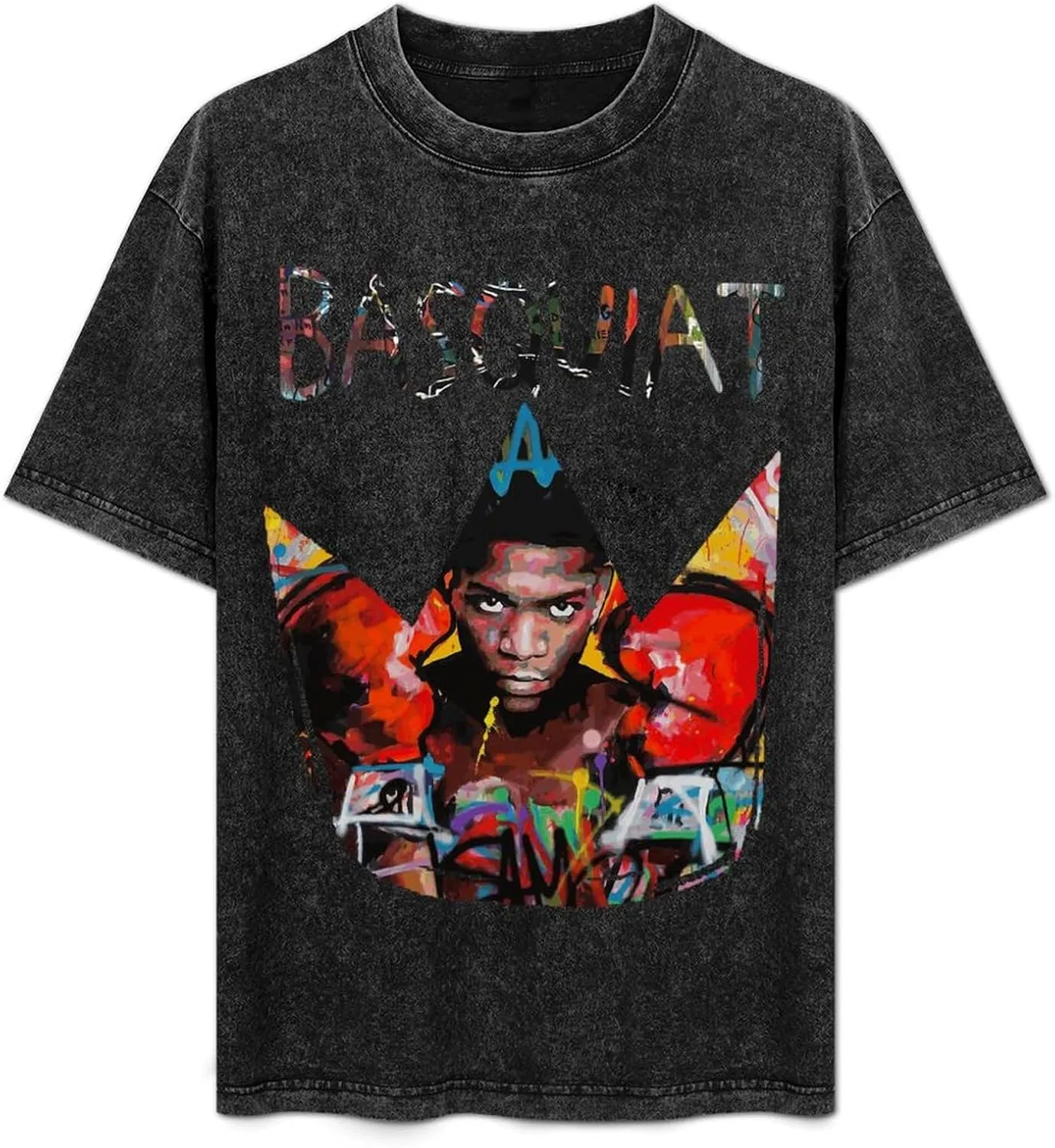 Youth & Adult Men's Short Sleeve T Shirts, Retro Oversized Crewneck Top T Shirt