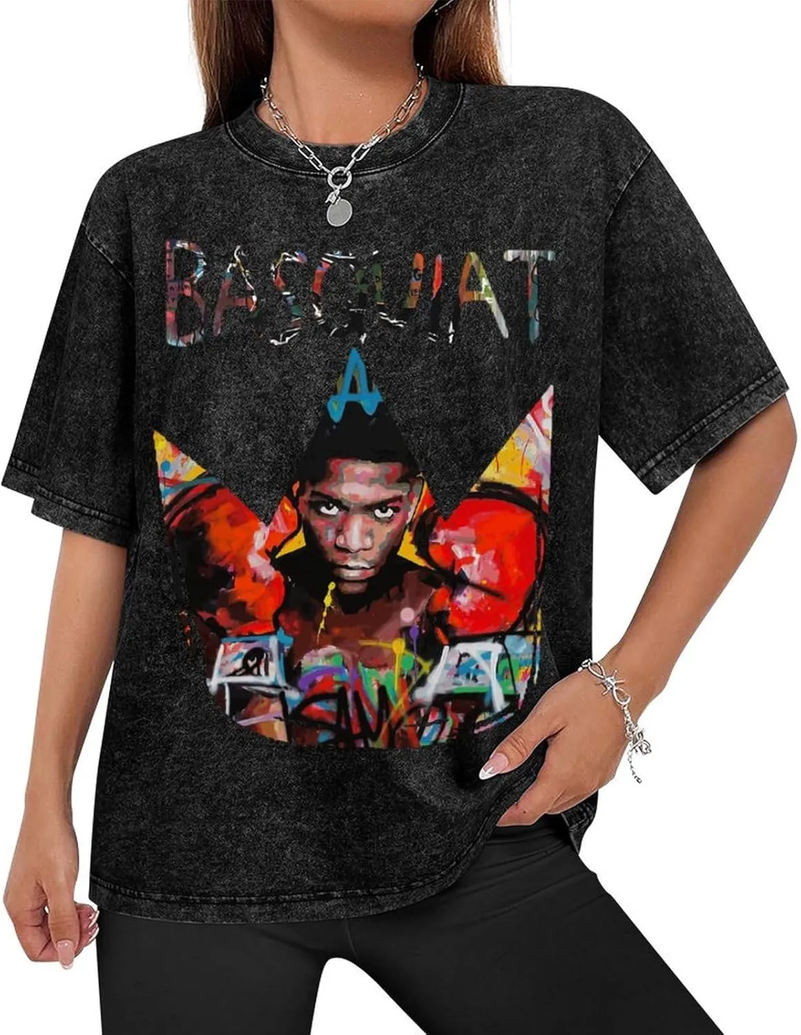 Youth & Adult Men's Short Sleeve T Shirts, Retro Oversized Crewneck Top T Shirt